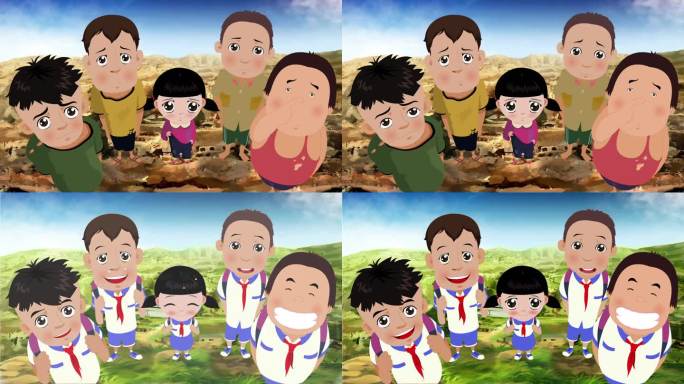 校园生活欢乐瞬间 卡通学生成长记MG动画