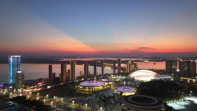 九江城市夜景航拍合集