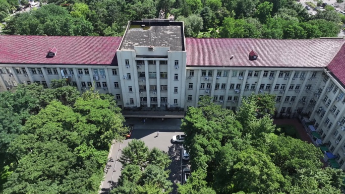 科研机构建筑群鸟瞰