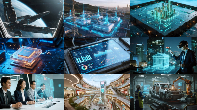 科技发展未来AI人工智能生活科技创新工业
