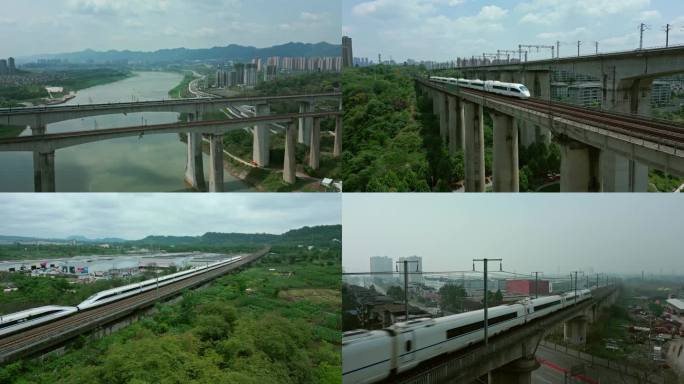 【4K】高铁和绿皮火车