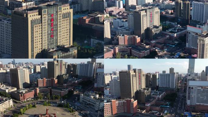 城市建筑群鸟瞰