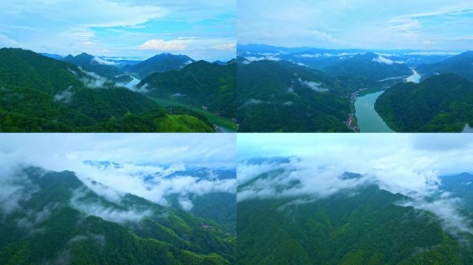 云雾缭绕的山川河流