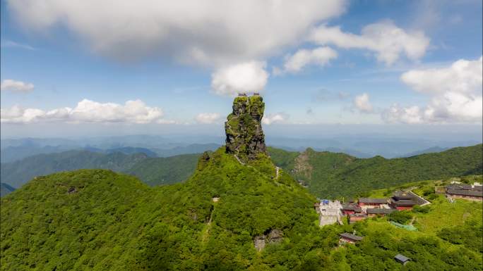 贵州梵净山云海奇观旅行航拍1