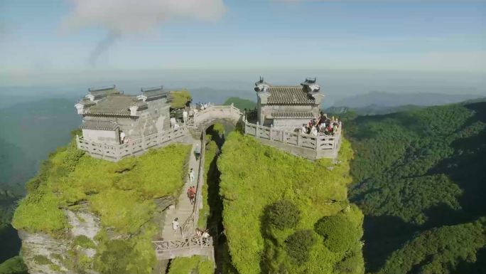 贵州梵净山云海奇观旅行航拍2