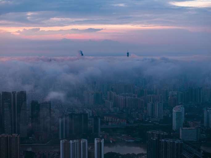 广州金沙洲立夏日出延时