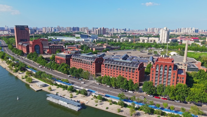 天津棉三创意街区航拍