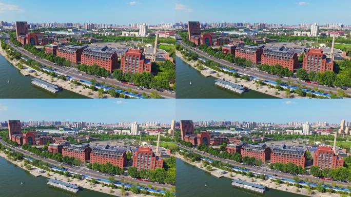 天津棉三创意街区航拍