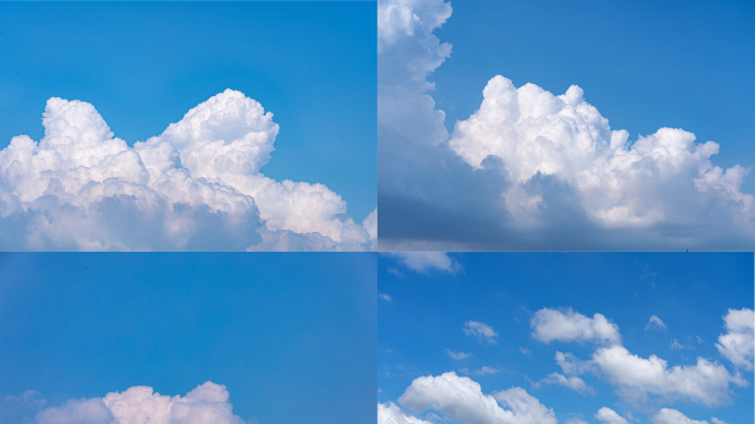 白云天空延时夏日蓝天