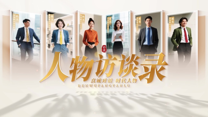 4K人物访谈片头（无插件）