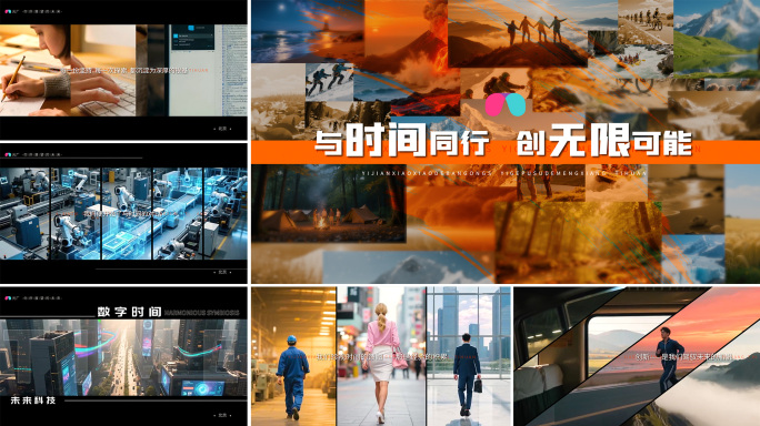 【无插件】电影质感企业宣传片片头B
