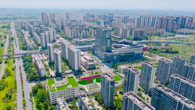 新都幸福桥TOD周边航拍