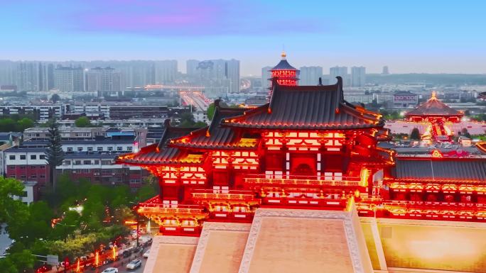 河南洛阳城市地标航拍