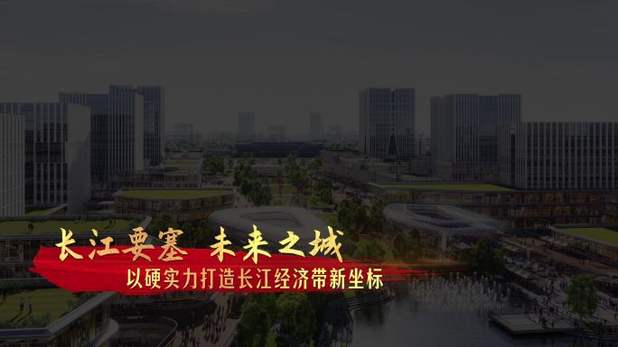 4K红底金色质感 左下关键文字 小标题字