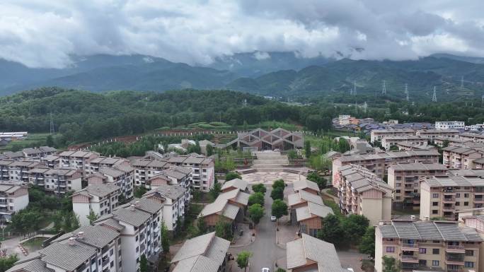 昭觉县沐恩邸社区航拍