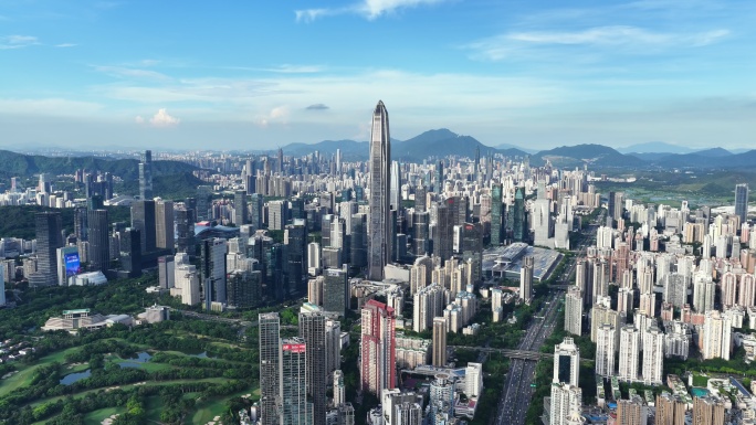 深圳城市景观鸟瞰