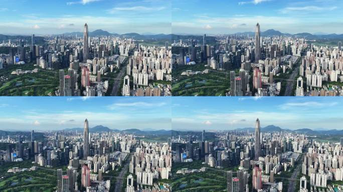 深圳城市景观鸟瞰