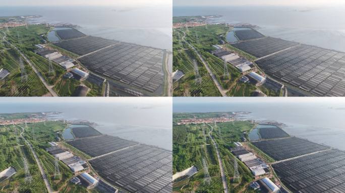 海上光伏发电场航拍