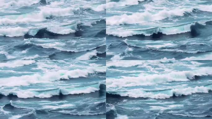 海浪浪花翻滚