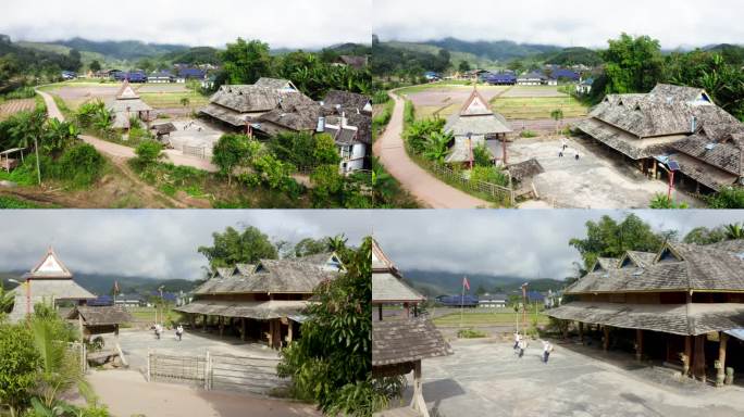 吊脚楼 傣族舞蹈 傣族村落