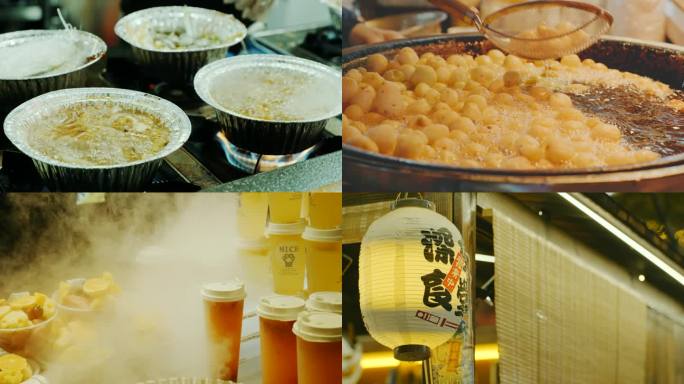 夜市美食烹饪