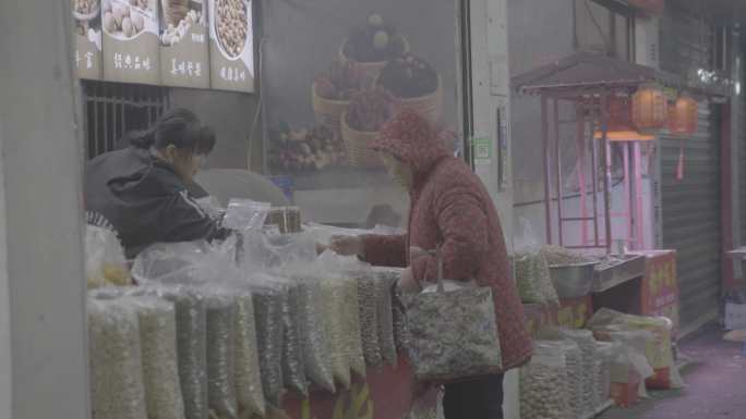 菜市场卖年货市井生活