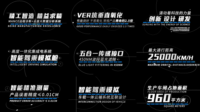 简洁设计感文字字幕特效