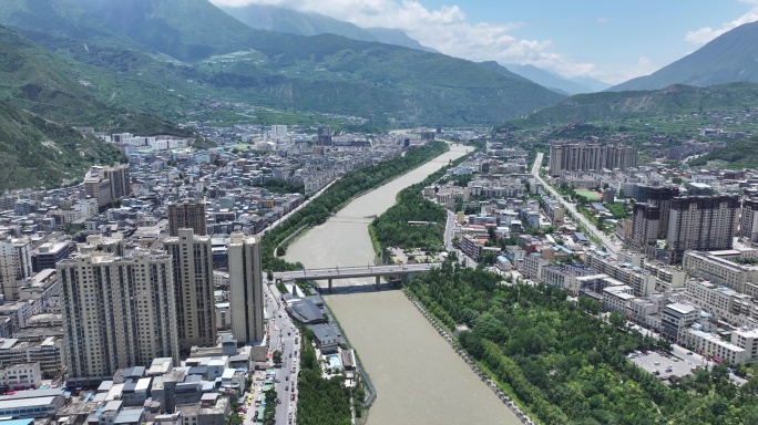 茂县航拍4k