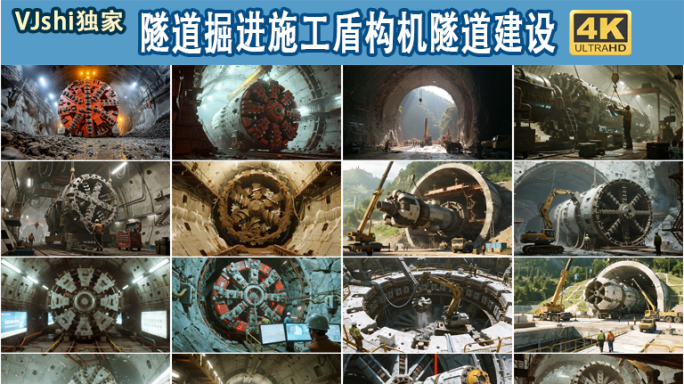 隧道掘进施工盾构机隧道建设