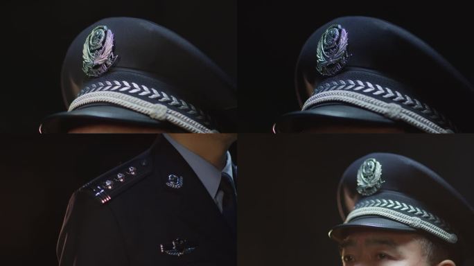 老刑警带帽，肩章、帽徽