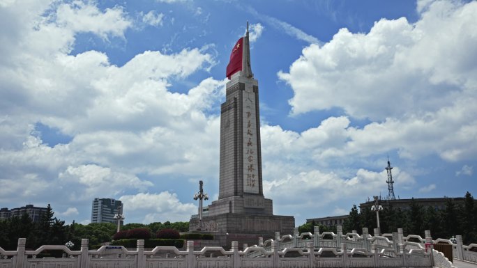 八一建军节 八一广场延时素材