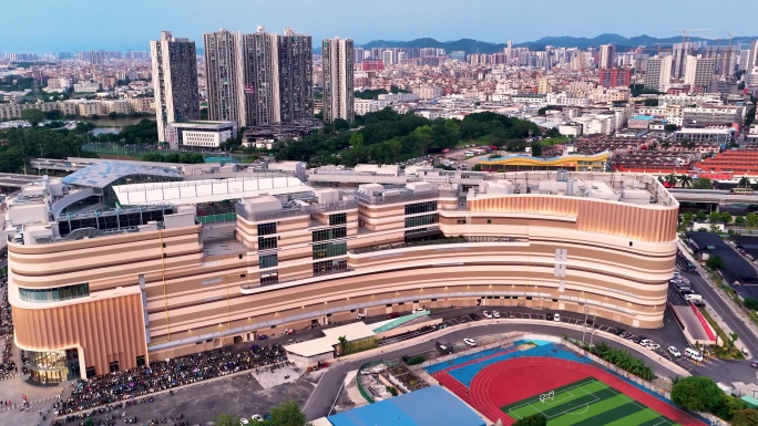 6k白云湖金箔天地黄昏夜景航拍