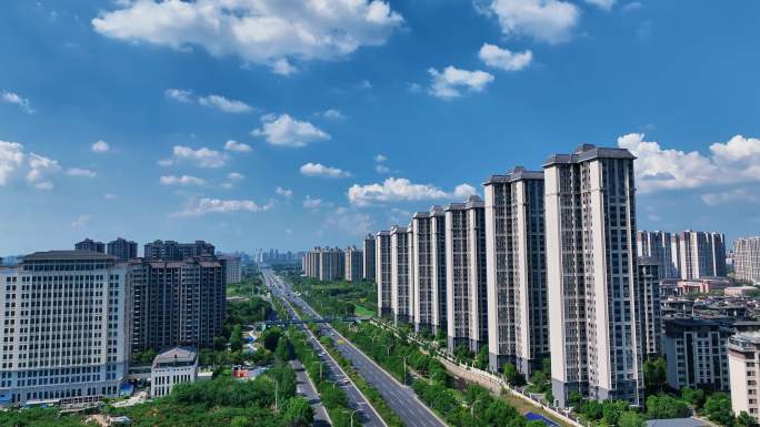 现代化城市小区建筑