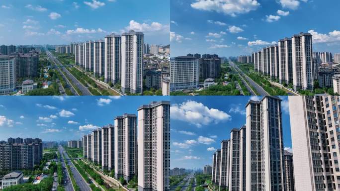 现代化城市小区建筑