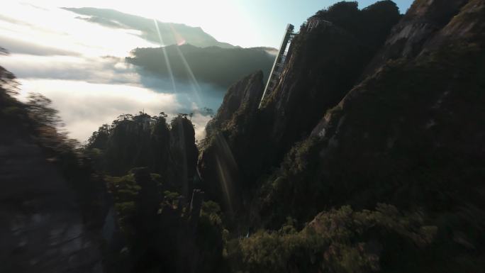 4K FPV穿越机郴州莽山五指峰