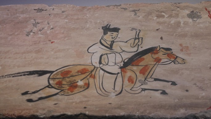 甘肃省博物馆镇馆之宝驿使图像砖空镜