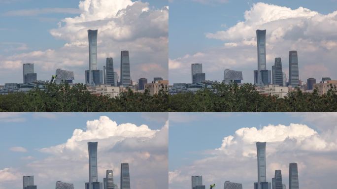 北京中国尊中信大厦CBD商务区云海延时
