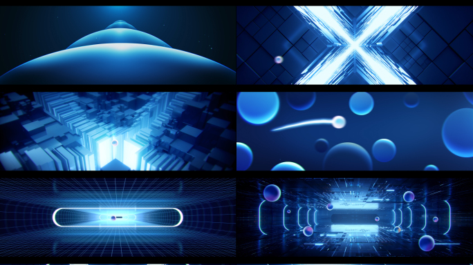 科技感开场发布会片头宽屏视频素材