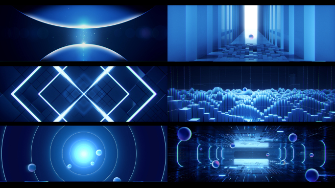 科技感开场发布会片头宽屏视频素材