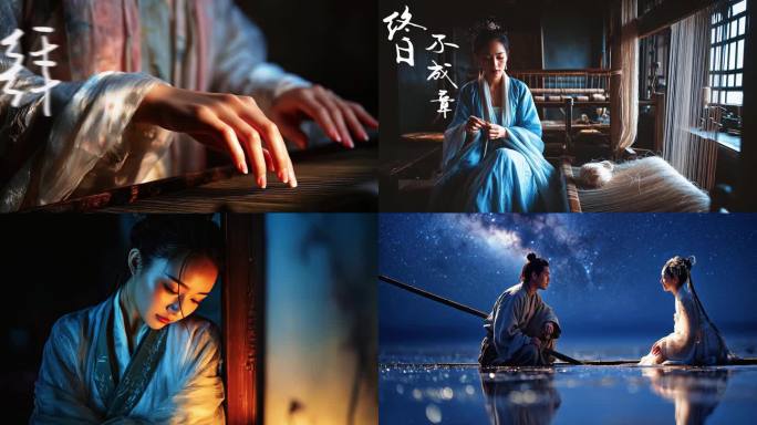 迢迢牵牛星 牛郎织女 纺织 银河古代女子