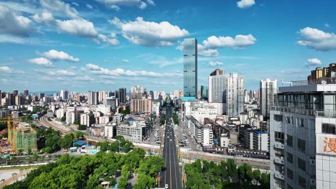岳阳城市航拍视频