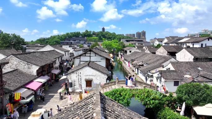 绍兴江南水乡古镇风光