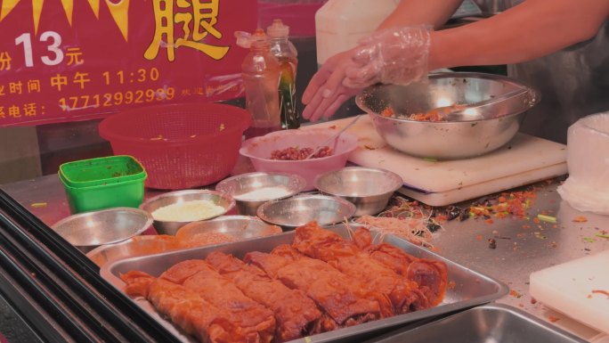 东北特色美食素火腿凉菜制作