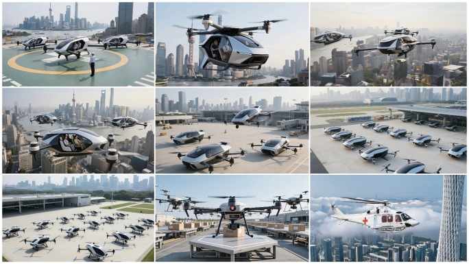 低空经济无人机应用物流低空产业飞行汽车