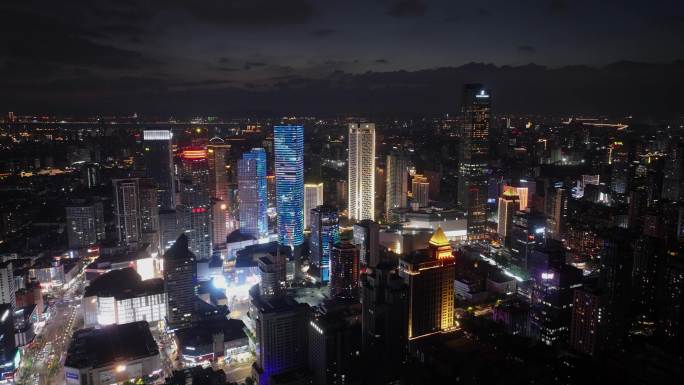 南京新街口、紫峰大厦夜景