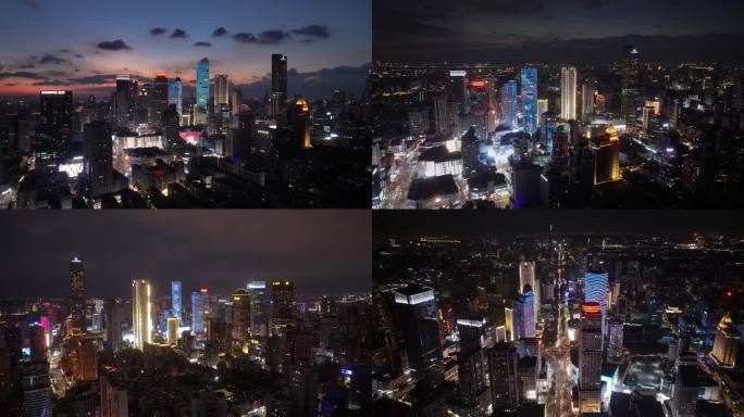 南京新街口、紫峰大厦夜景