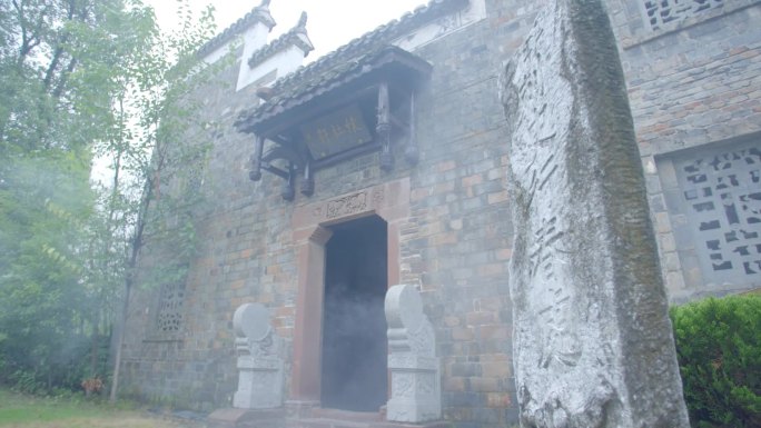 古风建筑庭院景观