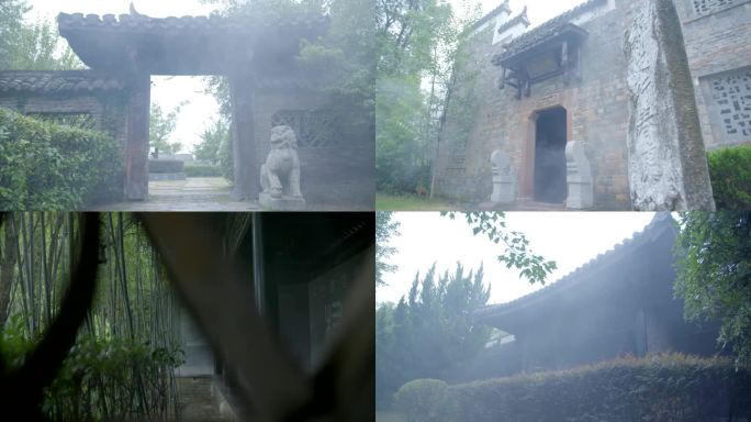 古风建筑庭院景观