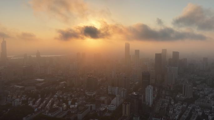 南京城市云海日出景观