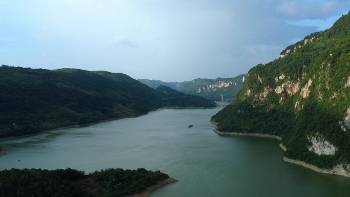 峡谷河流的壮丽景色 乌江 大河 山河